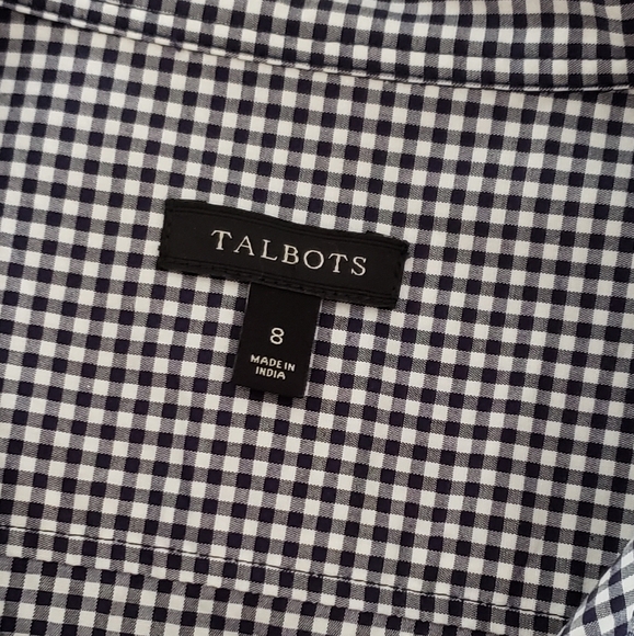 Talbots Sleeveless Sunrise Gingham Top - Picture 5 of 6